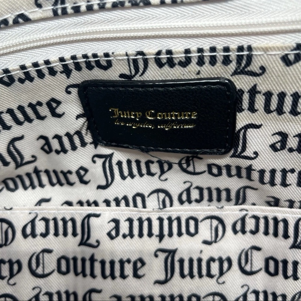Juicy Couture Black and Pink Floral Travel Bag large duffle Cottagecore Y2K - Picture 8 of 13